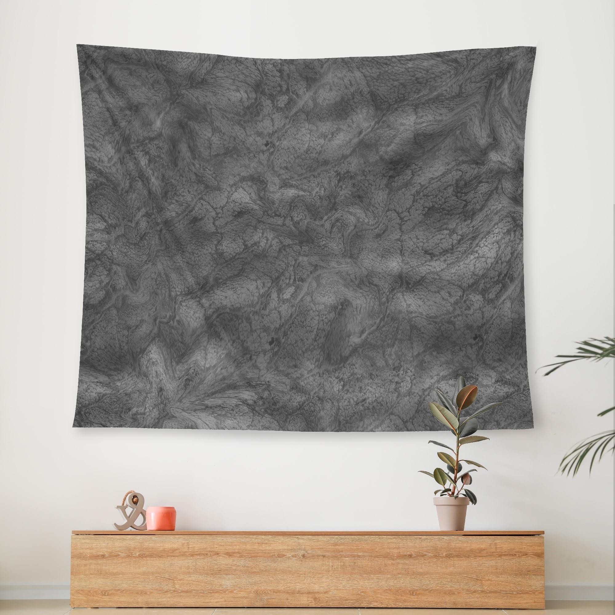 グレー(タペストリー) タペストリー ユニセックス ホームデコレーション アート ブランケット マスク ..