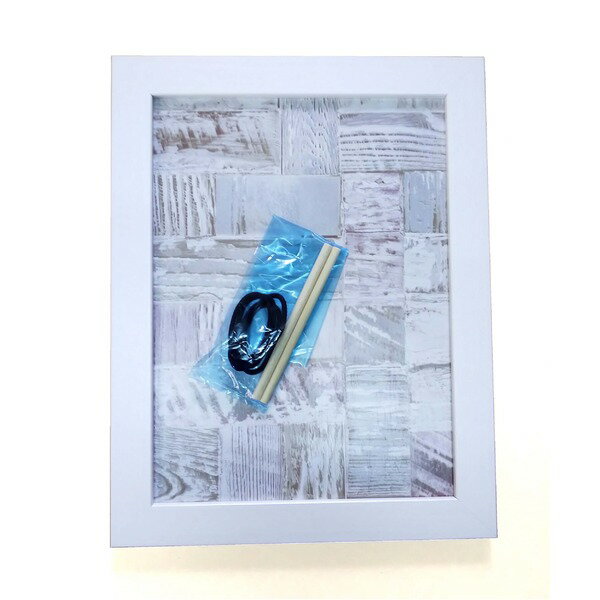 何度でも貼ってはがせる額 A4 285×209mm ホワイト 画びょう・テープが必要ない ペタペタ貼れるボード 粘着ボード_ID014