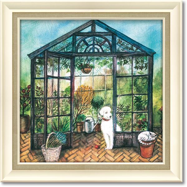 ユーパワー ジョー・ラム Gel加工 アートフレーム 「フラワー ベッド」_ID014