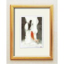 風水額 太子 ゴールド 吉岡浩太郎 「夫婦滝昇り鯉」 シルク版画 額縁 額 フレーム_ID014