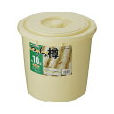 【30セット】 漬物樽/漬物用品 【NI-10型】 アイボリー 本体・蓋:PE 押し蓋:PP 〔キッチン用品 家庭用品 手づくり〕【代引不可】