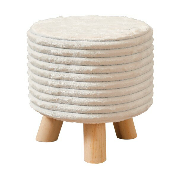 フランネルスツール「baum（バウム）」ホワイト_ID014