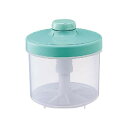 〔16個セット〕 簡易 漬物器 漬物容器 約直径19.6×高さ19cm 円柱型 3L グリーン ワンタッチロック式 ハイペット キッチン(3)