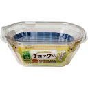 【10個セット】 東洋アルミエコープロダクツ おべんとうカップ チェック柄 オーバル 4色 50枚入 S1859(3)