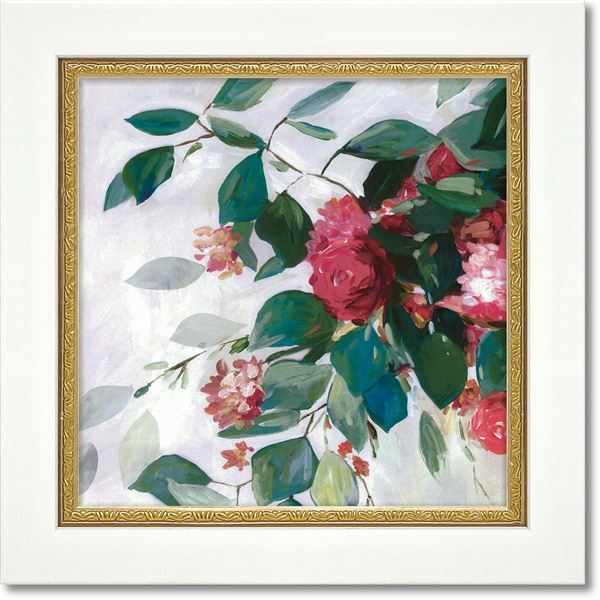 ユーパワー Gel加工 ミニアートフレーム エイジア・イェンセン「レッド フローラル1」_ID014