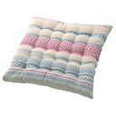 シートクッション 椅子クッション 約40×40cm 2枚組 レッド インド綿使用 テラ リビング ダイニング インテリア雑貨【代引不可】(3)