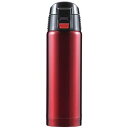 【24個セット】 直飲みタイプ マグボトル/水筒 【レッド】 500ml ステンレス真空断熱構造 ワンプッシュオープン 『ジール』