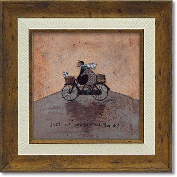 ユーパワー サム・トフト Gel 加工アートフレーム 「ボクとキミとイヌと」_ID014