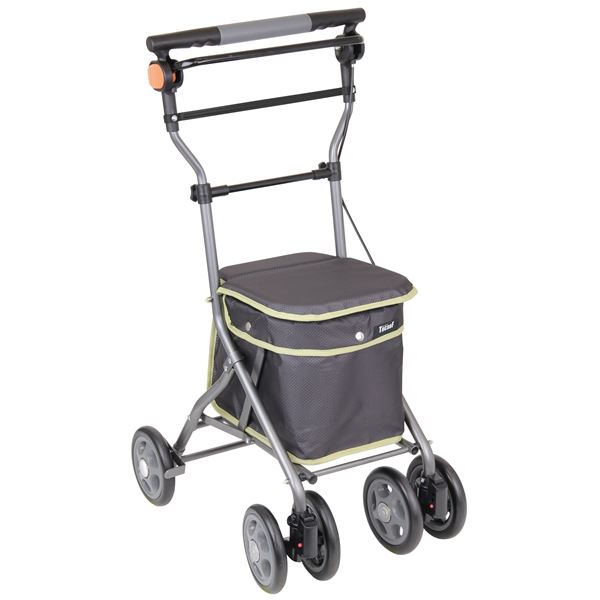 シルバーカー/手押し車 【ミドルタイプ】 手元ブレーキ 幸和製作所 『ドレース』 ブラック 〔介護用品 福祉用品〕_ID014