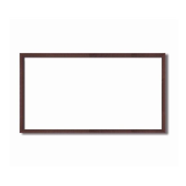 〔 長方形額 〕 木製額 黒茶色長方形額 500×250mm シタン色 縦横兼用額 前面アクリル仕様 額 額縁 フレーム_ID014