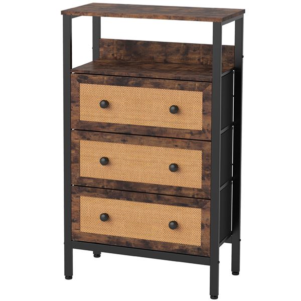 RFC-509 ラタンフェイスチェスト 3段タイプ 組立品ID014