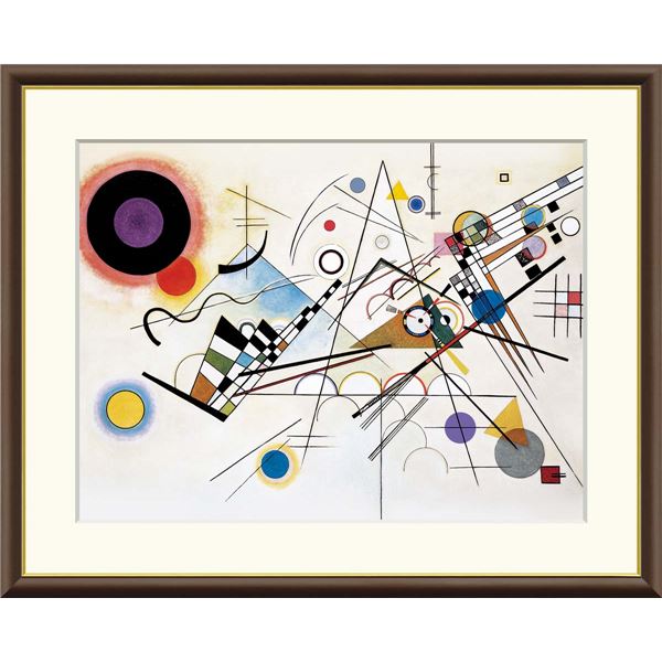 〔 世界の名画 〕 世界的作家 人気の名画 世界の名作 ワシリー・カンディンスキー「コンポジション8」_ID014