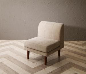樂天商城 - ソファ 1脚 単品 幅60cm 一人掛け ひとりがけ 1人用 ダイニングソファー 肘なし おしゃれ 北欧 木脚 洗えるカバー付き 高さ調節ダイニングFamoriaシリーズ
