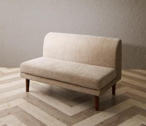 樂天商城 - ソファ1脚 単品 幅120cm 二人掛け ふたりがけ 2人用 ダイニングソファー 肘なし おしゃれ 北欧 木脚 洗えるカバー付き 高さ調節ダイニングFamoriaシリーズ