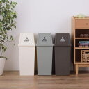 ゴミ箱 45L ダストボックス 屋外 屋内 スタッキング ごみ箱 分別ゴミ箱 キッチン フラップロック ポリプロピレン マット アースカラー 完成品 日本製 ID012