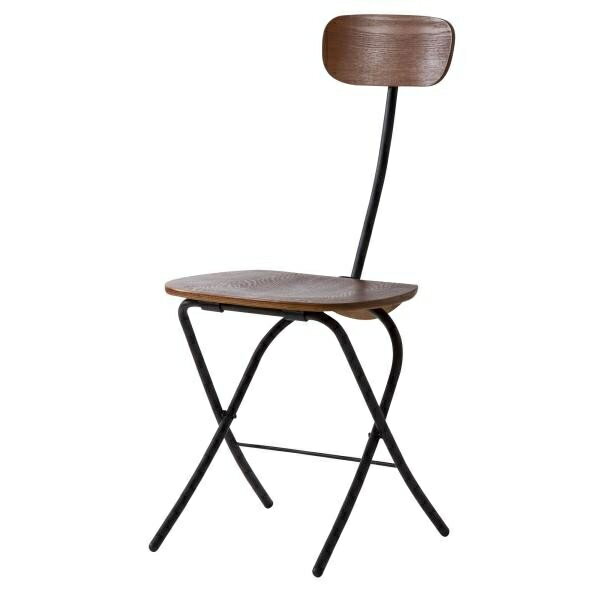 チェア 椅子 折りたたみ シンプル おしゃれ 折り畳み 椅子 肘なし ひじなし スチール 木目 キッチン パ..