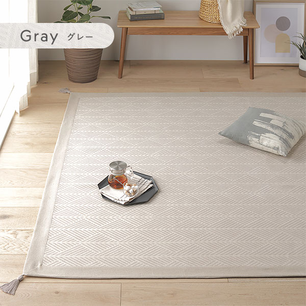 スクエアクッション 座布団 約42×42×10cm グレー 同色2個セット インド綿 コットン 持ち手付き 背当て クッション フロアクッション リビングクッション インテリア雑貨 生活雑貨 リビング雑貨 インテリア家具【代引不可】_ID014 [2]