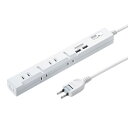 スリムタップUSB充電機能付き 2P 5個口 3m 合計3.4A出力のUSBポート TAP-SLIM5U-3 サンワサプライ 送料無料 メーカー保証 新品(2)