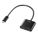 USB Type C-HDMIϊA_v^ 4K/60Hz/PDΉ DisplayPort Altmode [dȂfo͉\ AD-ALCPHDPD TTvC  Vi