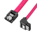 下L型シリアルATA3ケーブル 両ラッチ付き 0.3m 転送速度6Gbps ストレート-下L型 TK-SATA3-03SL サンワサプライ 送料無料 新品