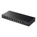 ギガビット対応PoEスイッチングハブ 8ポート IEEE802.3at(PoE+)に対応 コンパクト LAN-GIGAPOE82 サンワサプライ 送料無料 メーカー保証 新品