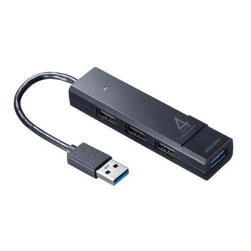 USB3.2 Gen1 USB3.1/USB3.0 ~1|[gAUSB2.0~3|[g USBR{nu ubN USB-3H421BK TTvC  [J[ۏ Vi