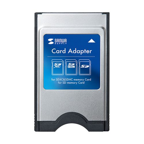 SDカードアダプタ SDカードがPCカードスロットで読めるカードアダプタ ADR-SD5 サンワサプライ 送料無料 メーカー保証 新品