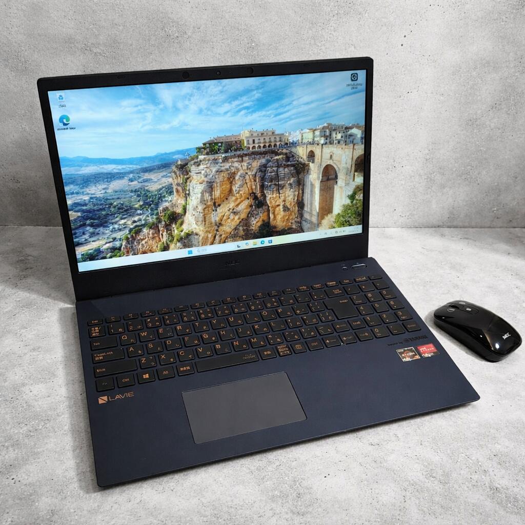 中古美品 NEC Ryzen 7 Extreme Edition搭載 メモリ16GB SSD1TB windows11 ブルーレイ付き高性能ノートパソコン 青色 ブルー wpsoffice2 保証付き