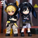 オビツ11 ドール服 サイバーパンク風セット パーカー、トップス、パンツ3点セット 12分の1 BJD ボディ9対応 GSCねんどろいどどーる ピコニーモ うさ...
