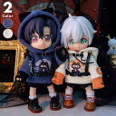 オビツ11 ドール服 ob11 撮影小物 ぬい撮り 人形用 12分ドール 12分の1 ねんどろいどどーる 男の子 女の子兼用 ハロウィン風 猫耳パーカー セット...