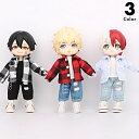 オビツ11 ドール服 ob11 撮影小物 ぬい撮り 人形用 12分ドール 12分の1 ねんどろいどどーる 男の子 女の子兼用 チェック柄シャツ ストライプ柄シャ...