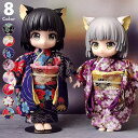 オビツ11 ドール服 ob11 撮影小物 ぬい撮り 人形用 12分ドール 12分の1 ねんどろいどどーる 男の子 女の子兼用 和風 着物 振袖セット 桜 花柄 ...