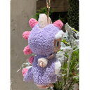 LABUBU ラブブ ドール服 恐竜風 着ぐるみ コスチューム ブラック×レッドスパイン モコモコ ドールアクセ LABUBUサイズ対応 ぬい撮り ディスプレイ ハンドメイド風 デコレーション ドールアクセ