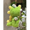 LABUBU ラブブ ドール服 恐竜風 着ぐるみ コスチューム グリーンスパイン ふわふわ もこもこ 衣装 ドール用 LABUBUサイズ対応 ぬい撮り ディスプレイ ハンドメイド風 デコレーション ドールアクセ