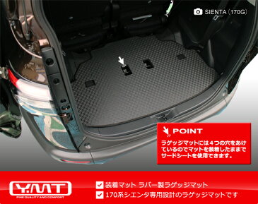 新型 シエンタ 170系ラバー製ラゲッジマット(ラバー製トランクマット) YMT