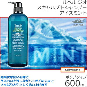 ルベル ジオ スキャルプシャンプー アイスミント 600mL ポンプタイプ　＜ヘアシャンプー＞メンズ｜Men’S｜ジオシリーズ｜男｜男のケア｜クール｜THEO|