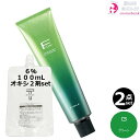 2本セット・送料無料!フィヨーレ BLカラー 120g G6(グリーン)+ クリームデベロッパー 2剤 6% 100mL セット|1剤 +2剤 アルカリカラー 高彩度 染毛剤 脱色剤 医薬部外品 サロン業務用 緑色