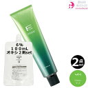 2本セット・送料無料!フィヨーレ BLカラー 120g YM(イエローマット)+ クリームデベロッパー 2剤 6% 100mL セット|1剤 +2剤 アルカリカラー 高彩度 染毛剤 脱色剤 医薬部外品 サロン業務用 黄緑色
