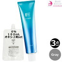 3本セット・送料無料!フィヨーレ Fカラー クオルシア グレー 120g + クリームデベロッパー 2剤 6% 100mL セット|Gray 1剤 +2剤 アルカリカラー 染毛剤/脱色剤 医薬部外品 業務用