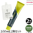 【2本セット・送料無料!】ミルボン オルディーブ アディクシー Emerald エメラルド 80g + クリームデベロッパー(ティアーズ) 2剤 6% 100mL セット |トーン番号選択|1剤+2剤|医薬部外品 EM スタンダードライン