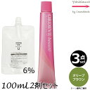 【3本セット・送料無料】ミルボン オルディーブ ボーテ OB オリーブブラウン 80g + クリームデベロッパー(ティアーズ) 2剤 6% 100mL セット |白髪染め|トーン選択|1剤+2剤(オキシ)|医薬部外品