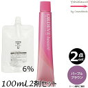 【2本セット・送料無料!】ミルボン オルディーブ ボーテ PB パープルブラウン 80g + クリームデベロッパー(ティアーズ) 2剤 6% 100mL セット |白髪染め|トーン選択|1剤+2剤(オキシ)|医薬部外品