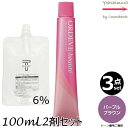 【3本セット・送料無料】ミルボン オルディーブ ボーテ PB パープルブラウン 80g + クリームデベロッパー(ティアーズ) 2剤 6% 100mL セット |白髪染め|トーン選択|1剤+2剤(オキシ)|医薬部外品