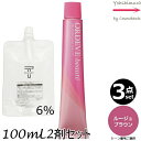 【3本セット・送料無料】ミルボン オルディーブ ボーテ RB ルージュブラウン 80g + クリームデベロッパー(ティアーズ) 2剤 6% 100mL セット |白髪染め|トーン選択|1剤+2剤(オキシ)|医薬部外品