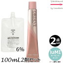 【2本セット・送料無料!】ミルボン オルディーブ ハーフトーン LUMI/H ルーセントミント 80g + クリームデベロッパー(ティアーズ) 2剤 6% 100mL セット |トーン番号選択|1剤+2剤|医薬部外品|低アルカリカラー milbon ordeve