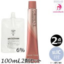 【2本セット・送料無料!】ミルボン オルディーブ sLIC シェルアイス 80g + クリームデベロッパー(ティアーズ) 2剤 6% 100mL セット |トーン番号選択|1剤+2剤|医薬部外品|ベーシックトーン milbon ordeve