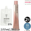【2本セット・送料無料!】ミルボン オルディーブ ハーフトーン 15/H マットアッシュ 80g + クリームデベロッパー(ティアーズ) 2剤 6% 100mL セット |トーン番号選択|1剤+2剤|医薬部外品|低アルカリカラー milbon ordeve