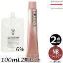 【2本セット・送料無料!】ミルボン オルディーブ ハーフトーン NB/H ニュートラルブラウン 80g + クリームデベロッパー(ティアーズ) 2剤 6% 100mL セット |トーン番号選択|1剤+2剤|医薬部外品|低アルカリカラー milbon ordeve