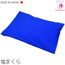 【送料無料!一部地域対象外】塩まくら|大阪ブラシ|日本製|眠気を誘うブルーのカバー|頭寒足熱|塩のマイナスイオン|塩枕