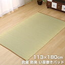 い草敷パッド セミダブル 約113×180cm 抗菌 消臭 防臭 夏用寝具 寝ござ イ草敷きパッド やわらか 冷感 い草マット 自然素材 い草マット ごろ寝マット 畳マット 子供用寝具 夏用シーツ 汗取りパッド さわやか ベビー ジュニア シンプル 塩系 カフェ風 おしゃれ オシャレ 北欧